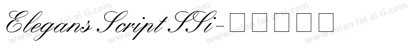 Elegans Script SSi字体转换